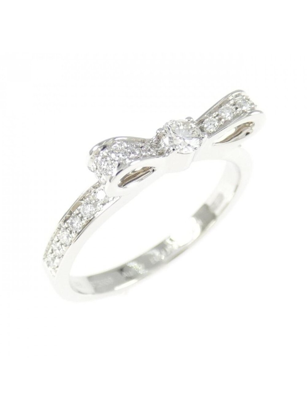 Chanel Ribbon Ring White Gold
